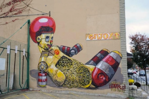 baltimore street art - pixel pancho and 2501