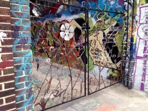 baltimore street art - graffiti alley gate