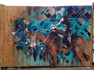 baltimore street art - horse and indian