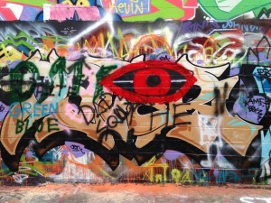 baltimore street art - red eye