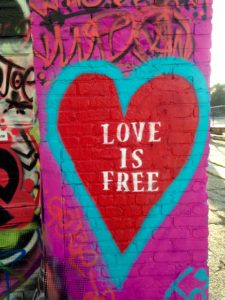 baltimore street art - love is free
